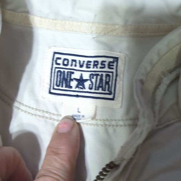 Converse Women's cream cotton Jacket - Picture 3 of 13